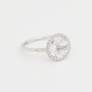 14k Suzanne Kalan Topaz and Diamond Ring